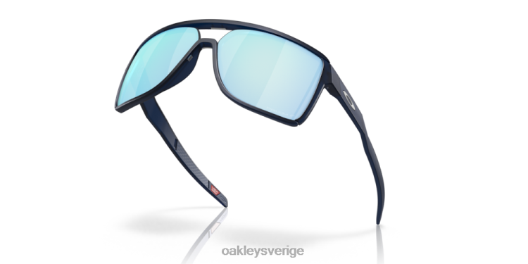 Oakley castel T8RX0211 prizm djupt vatten polariserade linser, matt genomskinlig blå ram
