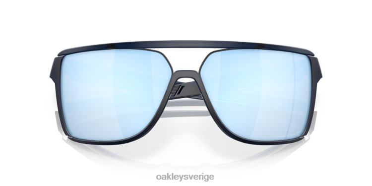 Oakley castel T8RX0211 prizm djupt vatten polariserade linser, matt genomskinlig blå ram