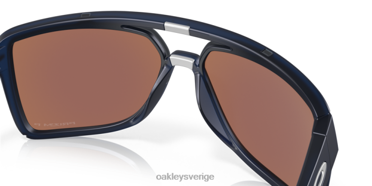 Oakley castel T8RX0211 prizm djupt vatten polariserade linser, matt genomskinlig blå ram