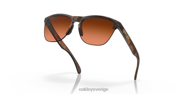 Oakley frogskins lite T8RX0214 prizm bruna gradientlinser, mattbrun sköldpaddsbåge