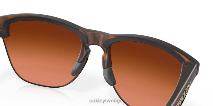 Oakley frogskins lite T8RX0214 prizm bruna gradientlinser, mattbrun sköldpaddsbåge