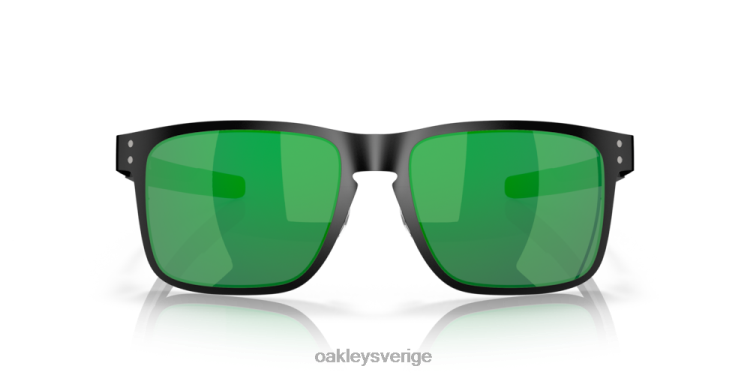 Oakley holbrook metall T8RX0351 jade iridium linser, matt svart båge