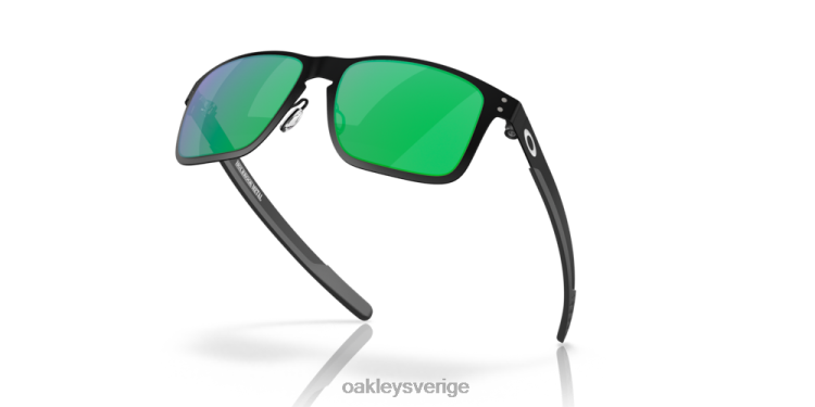 Oakley holbrook metall T8RX0351 jade iridium linser, matt svart båge