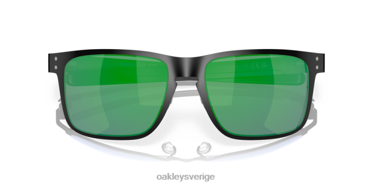 Oakley holbrook metall T8RX0351 jade iridium linser, matt svart båge
