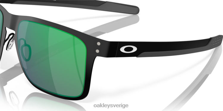Oakley holbrook metall T8RX0351 jade iridium linser, matt svart båge