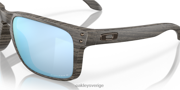 Oakley holbrook xl woodgrain samling T8RX09 prizm djupt vatten polariserade linser, woodgrain ram
