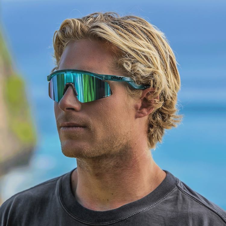 Oakley hydra T8RX0148 prizm sapphire linser, trans artic surfbåge