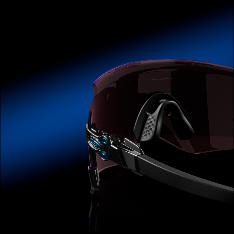 Oakley kato T8RX0981 prizm safir linser, polerad svart båge