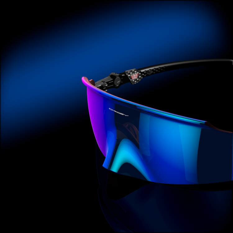 Oakley kato T8RX0981 prizm safir linser, polerad svart båge