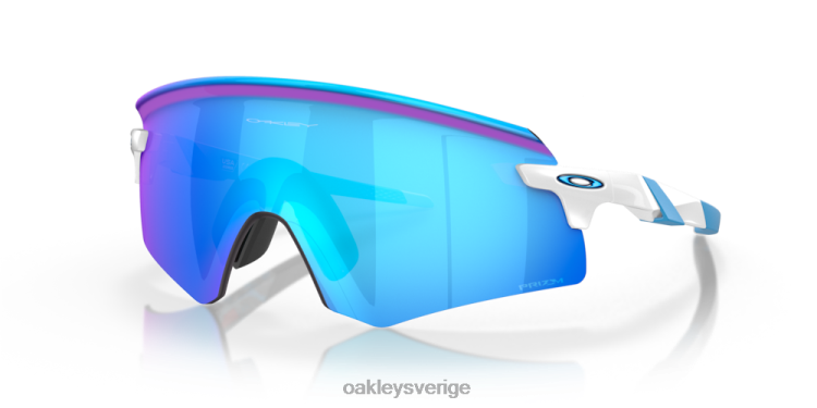 Oakley kodare T8RX01046 prizm safir linser, polerad vit båge