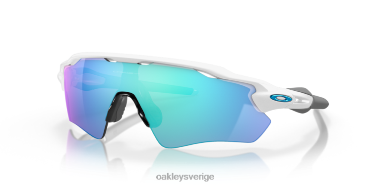 Oakley radar ev path team färger T8RX036 prizm safir linser, polerad vit båge