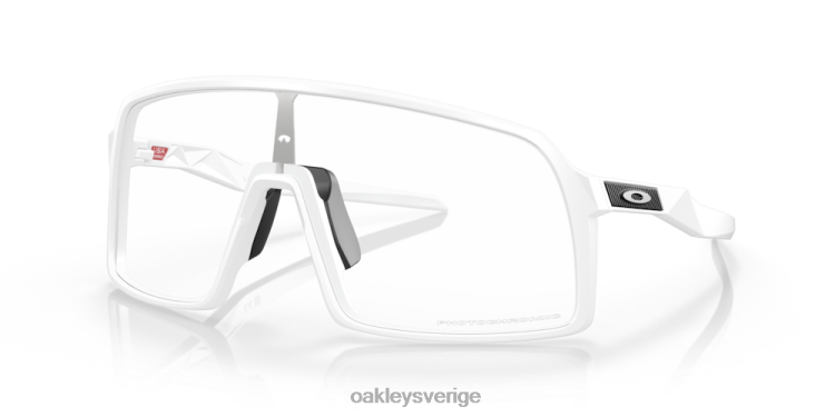 Oakley sutro T8RX091 klara till svarta iridium fotokroma linser, matt vit ram