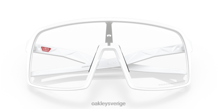 Oakley sutro T8RX091 klara till svarta iridium fotokroma linser, matt vit ram