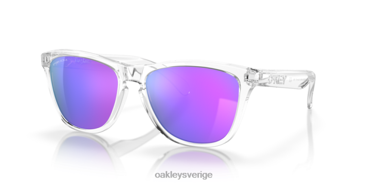 Oakley grodskinn T8RX0114 prizm violetta linser, polerad klar ram