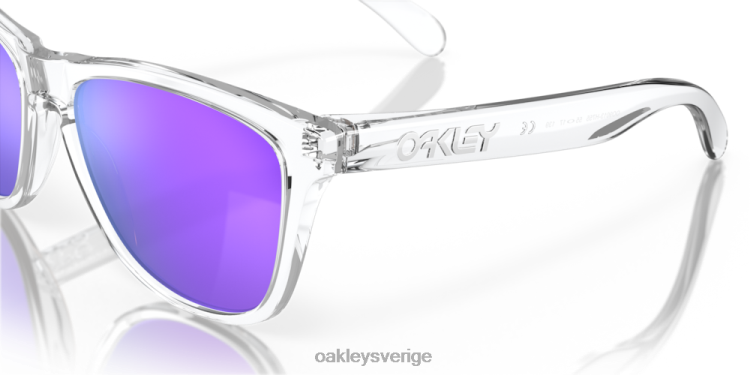 Oakley grodskinn T8RX0114 prizm violetta linser, polerad klar ram