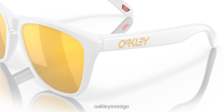 Oakley grodskinn (låg bropassning) T8RX0822 prizm 24k polariserade linser, matt vit ram