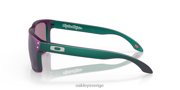 Oakley holbrook troy lee designs serie T8RX0655 prizm jade linser, troy lee designs matt lila grön skiftbåge