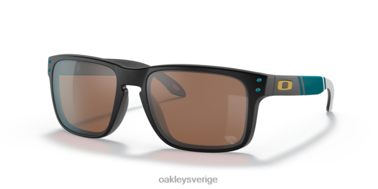 Oakley jacksonville jaguars holbrook T8RX0628 prizm tungsten linser, matt svart båge