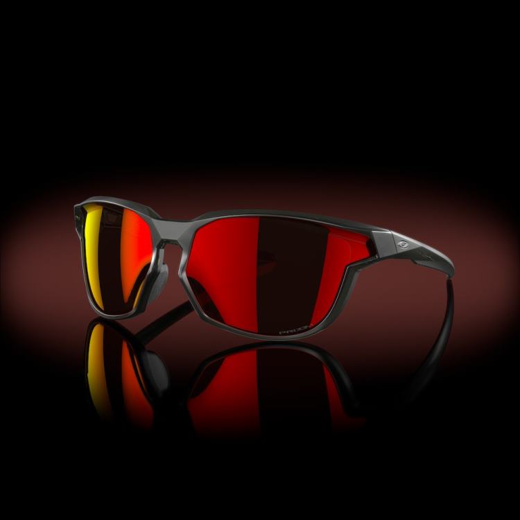 Oakley kaast T8RX0751 prizm ruby ​​linser, matt grå rökbåge