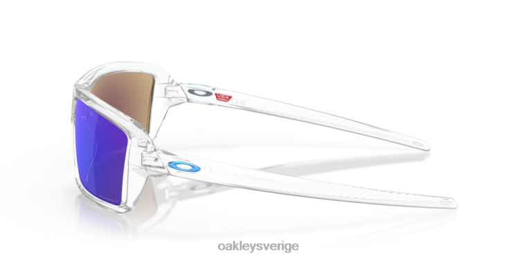 Oakley kablar T8RX0669 prizm safir polariserade linser, polerad klar ram