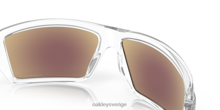 Oakley kablar T8RX0669 prizm safir polariserade linser, polerad klar ram