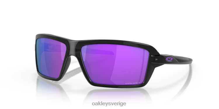 Oakley kablar T8RX0672 prizm violetta linser, svart bläckbåge