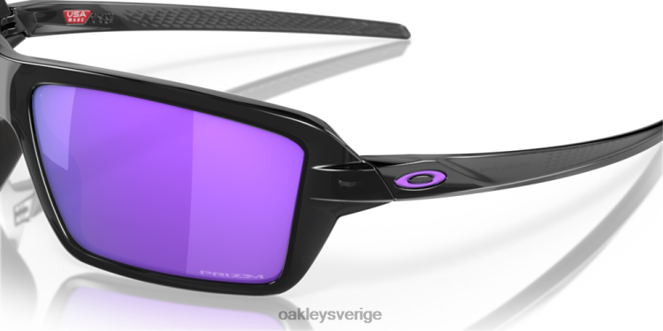 Oakley kablar T8RX0672 prizm violetta linser, svart bläckbåge