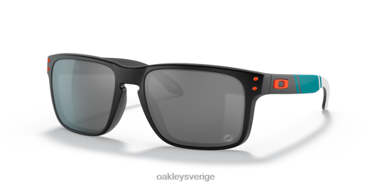 Oakley miami delfiner holbrook T8RX0637 prizm svarta linser, mattsvart båge