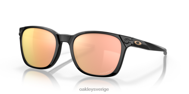 Oakley ojektor T8RX0577 prizm roséguld polariserade linser, polerad svart båge