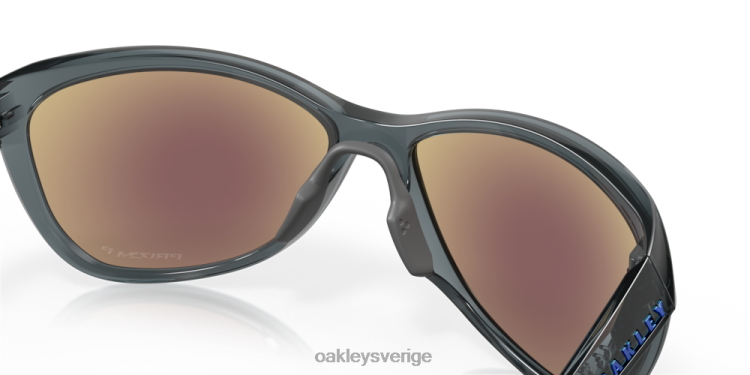 Oakley pasque T8RX0737 prizm safir polariserade linser, kristallsvart båge