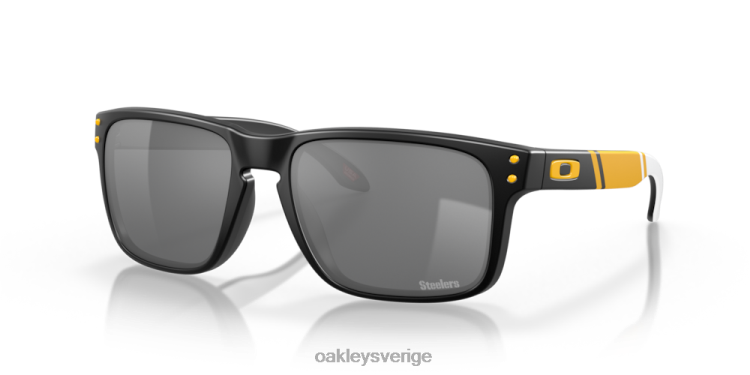 Oakley pittsburgh steelers holbrook T8RX0649 prizm svarta linser, mattsvart båge