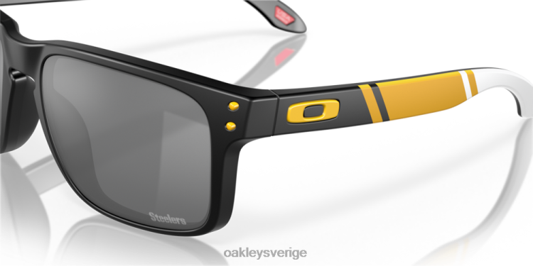 Oakley pittsburgh steelers holbrook T8RX0649 prizm svarta linser, mattsvart båge