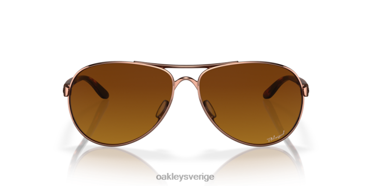 Oakley respons T8RX0479 bruna gradientpolariserade linser, båge i roséguld