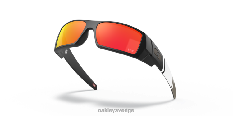 Oakley tampa bay buccaneers gascan T8RX0568 prizm ruby ​​linser, matt svart båge