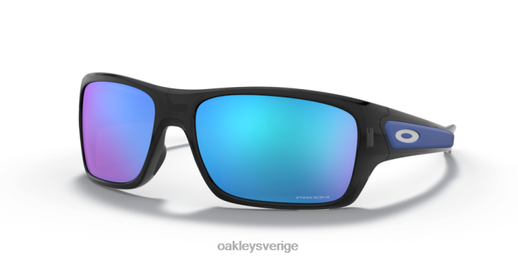 Oakley turbin T8RX0431 prizm sapphire linser, svart bläckbåge