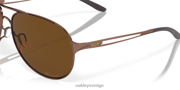 Oakley varning T8RX0508 bronspolariserade linser, brunettbåge