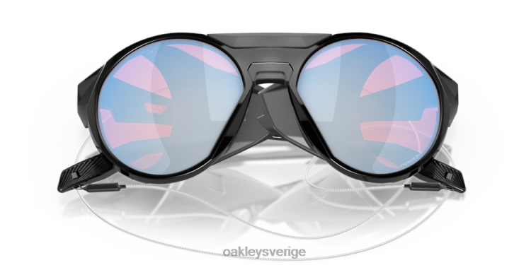 Oakley clifden T8RX0463 prizm snow sapphire linser, polerad svart båge