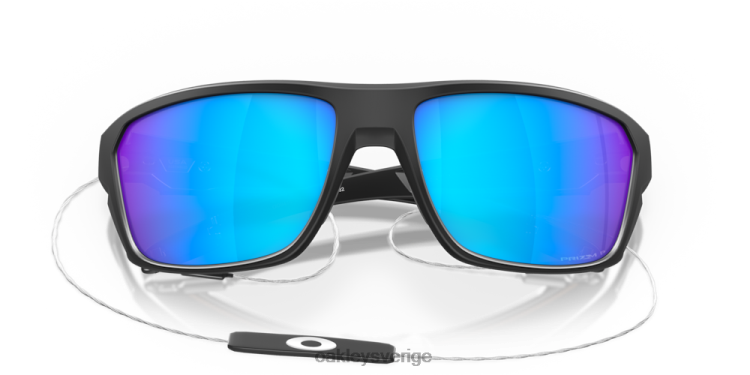 Oakley delat skott T8RX0302 prizm safir polariserade linser, mattsvart båge