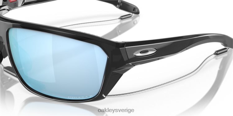 Oakley delat skott T8RX0304 prizm djupt vatten polariserade linser, svart bläck ram