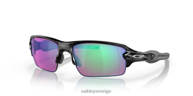 Oakley flak 2.0 (låg bryggpassning) T8RX0861 prizm golflinser, båge i polerad svart bläck