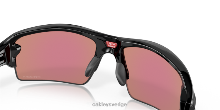 Oakley flak 2.0 (låg bryggpassning) T8RX0863 prizm golflinser, polerad svart båge