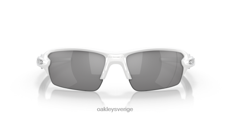 Oakley flak 2.0 (låg bryggpassning) T8RX0865 skiffer iridium linser, polerad vit ram