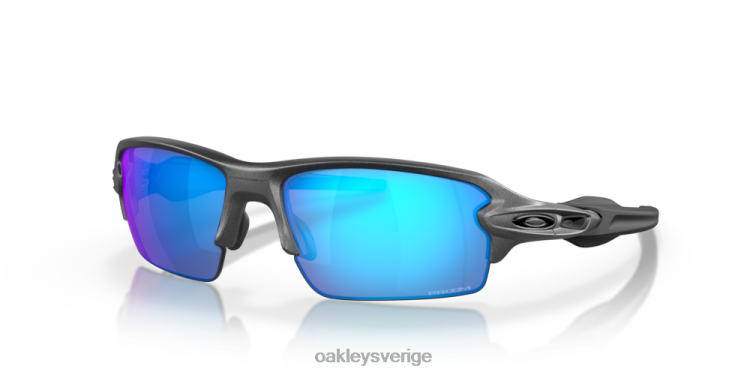 Oakley flak 2.0 (låg bryggpassning) T8RX0871 prizm safir linser, stålbåge