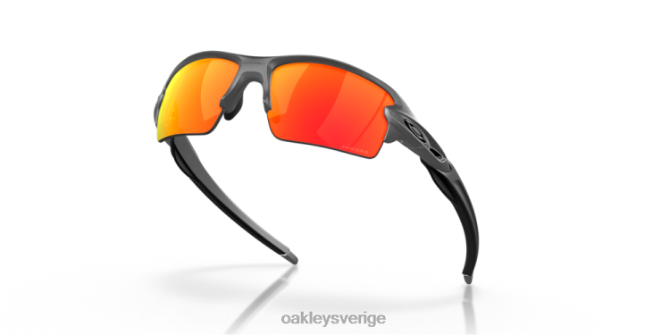 Oakley flak 2.0 (låg bryggpassning) T8RX0872 prizm ruby ​​linser, stålbåge