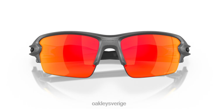 Oakley flak 2.0 (låg bryggpassning) T8RX0872 prizm ruby ​​linser, stålbåge