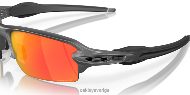 Oakley flak 2.0 (låg bryggpassning) T8RX0872 prizm ruby ​​linser, stålbåge