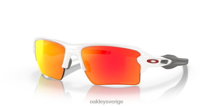 Oakley flak 2.0 xl lagfärger T8RX0138 prizm ruby ​​linser, polerad vit ram