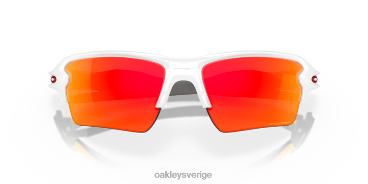 Oakley flak 2.0 xl lagfärger T8RX0138 prizm ruby ​​linser, polerad vit ram