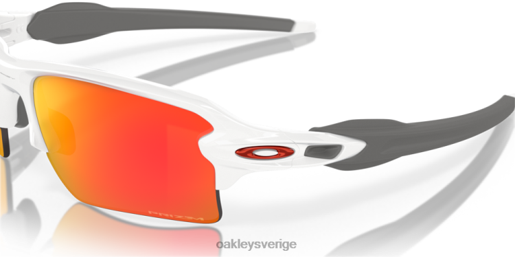 Oakley flak 2.0 xl lagfärger T8RX0138 prizm ruby ​​linser, polerad vit ram