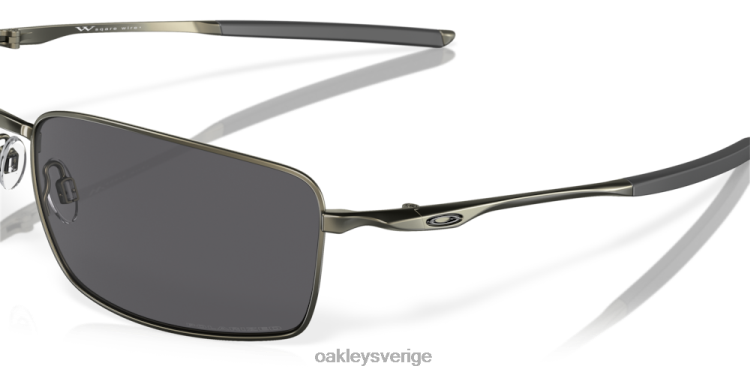 Oakley fyrkantig tråd T8RX0495 grå polariserade linser, kolfiberram